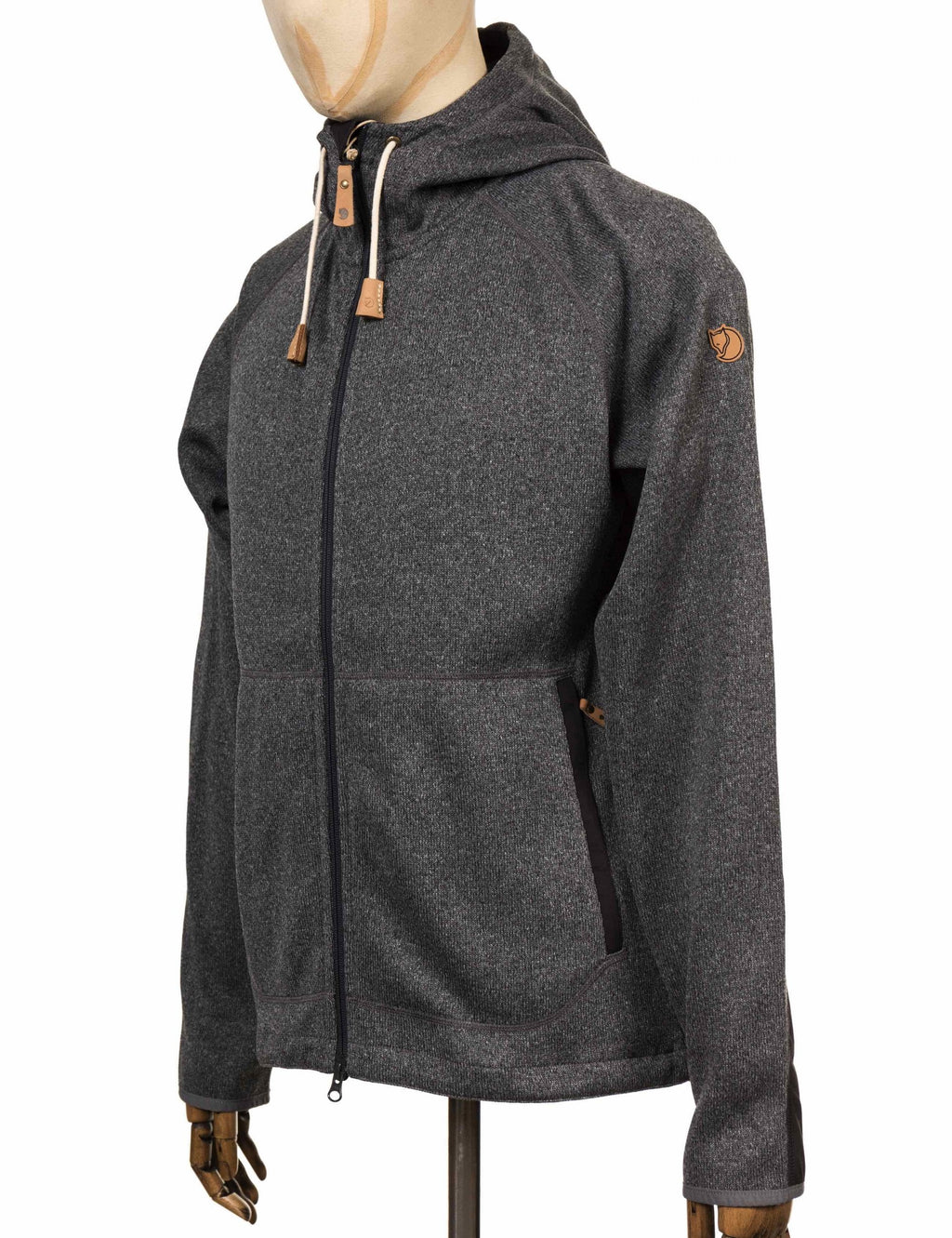 Ovik Fleece Zip Hooded Jacket - Dark Grey