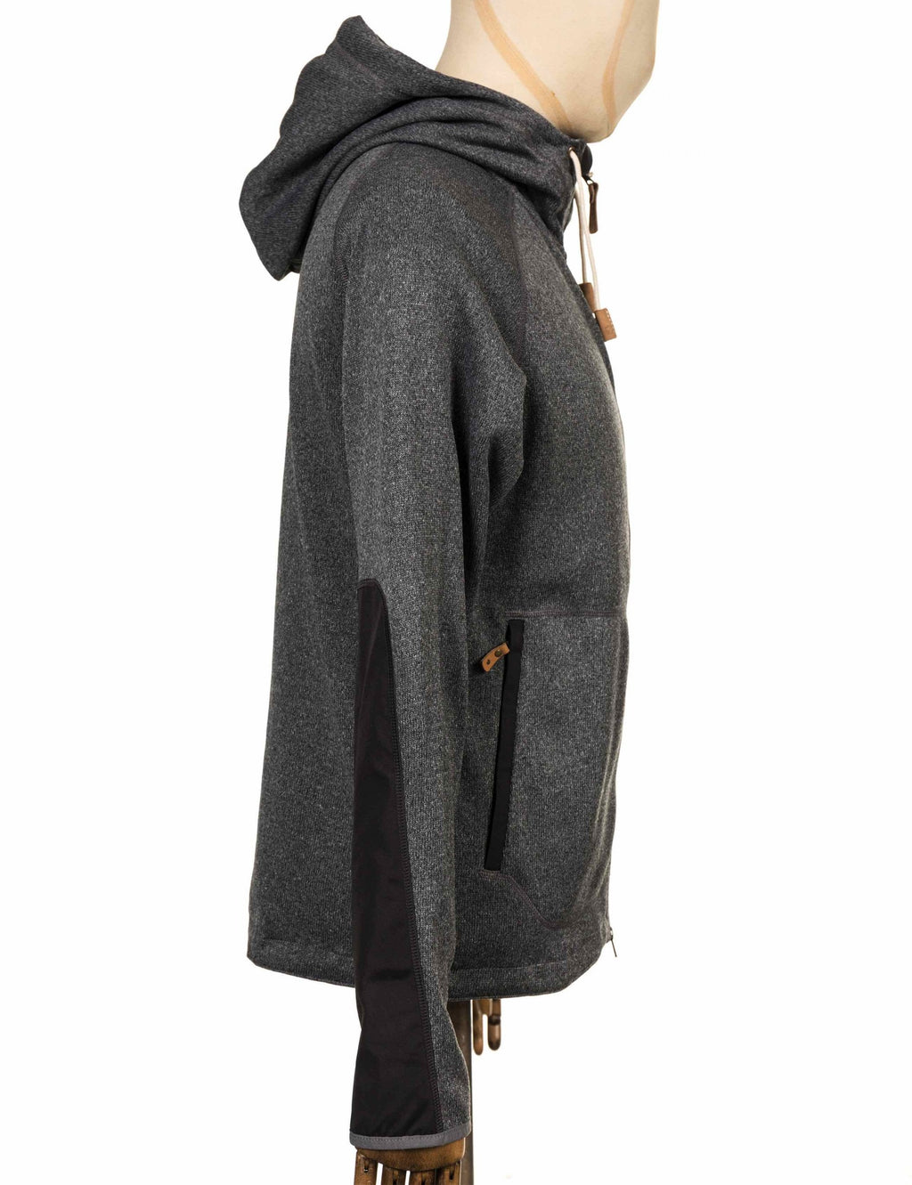 Ovik Fleece Zip Hooded Jacket - Dark Grey