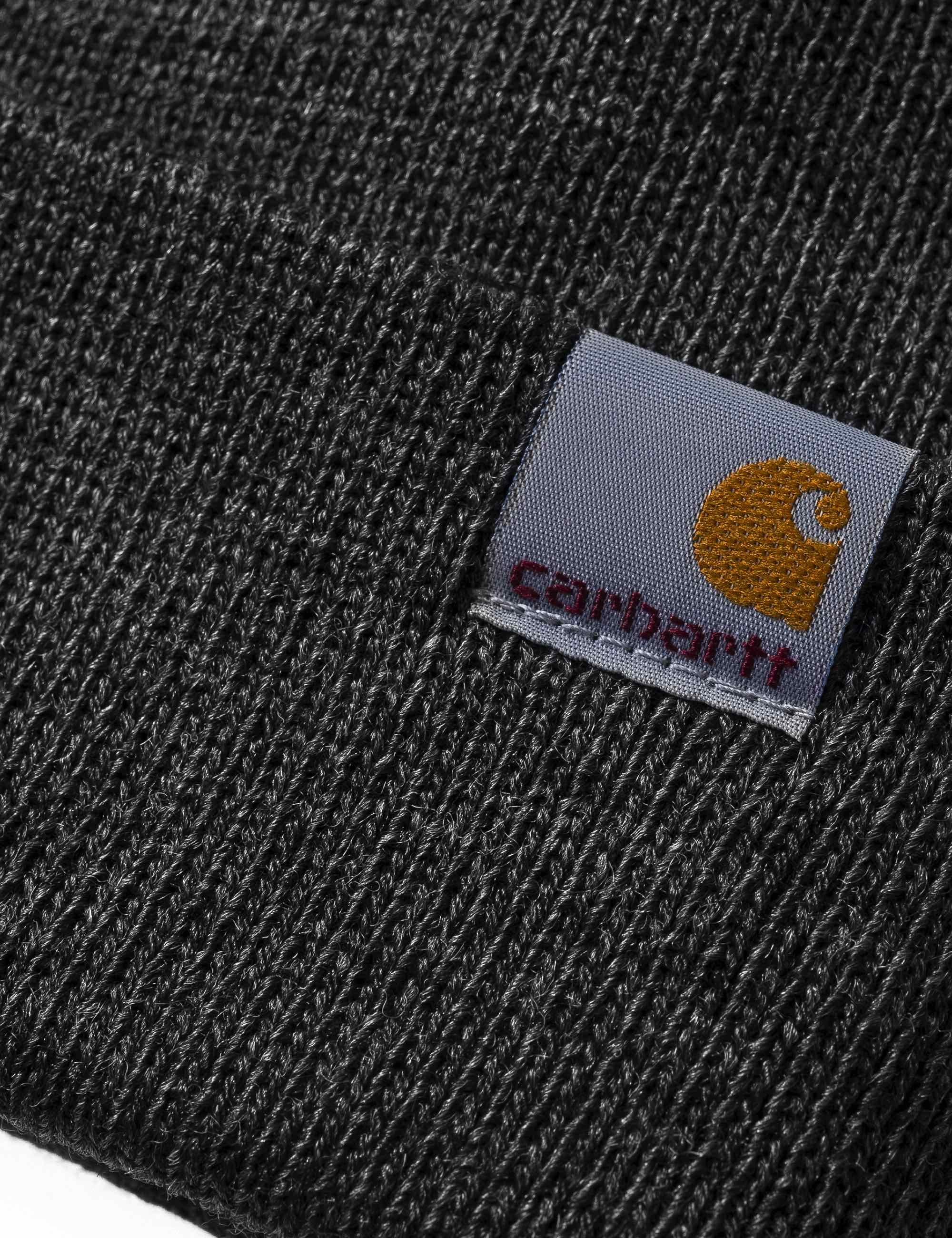 Carhartt WIP Stratus Lo Beanie Hat - Dark Grey Heather