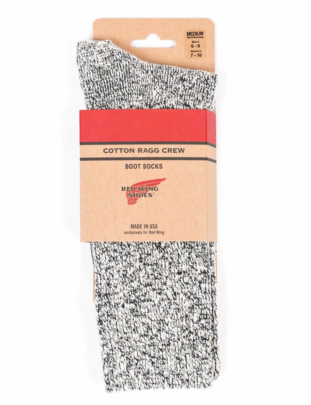 97167 Women's Cotton Ragg Socks - Black/White