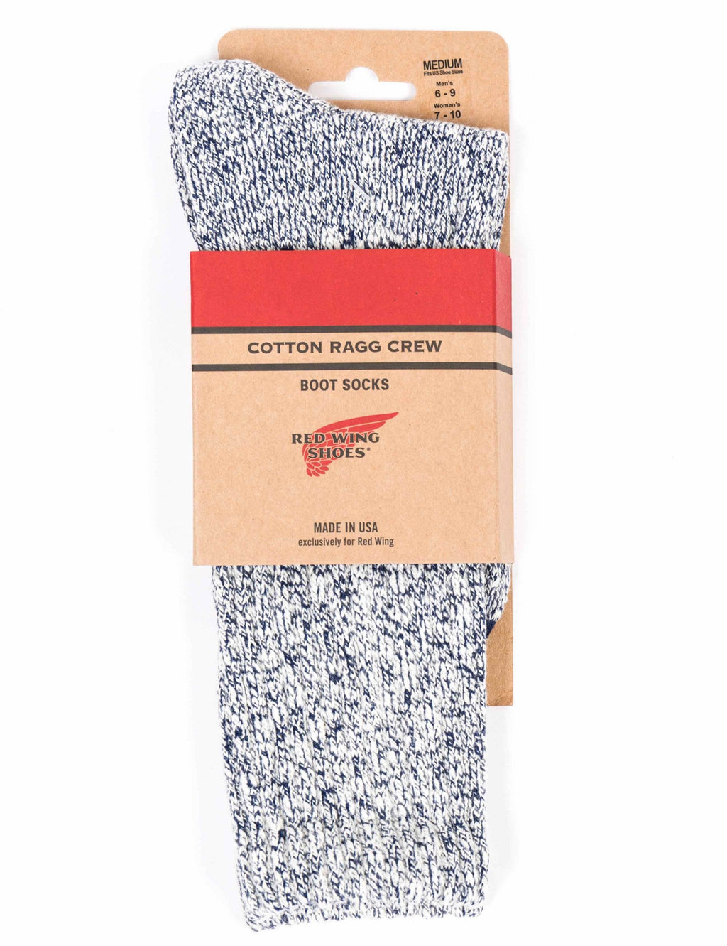97168 Women's Cotton Ragg Socks - Blue/White