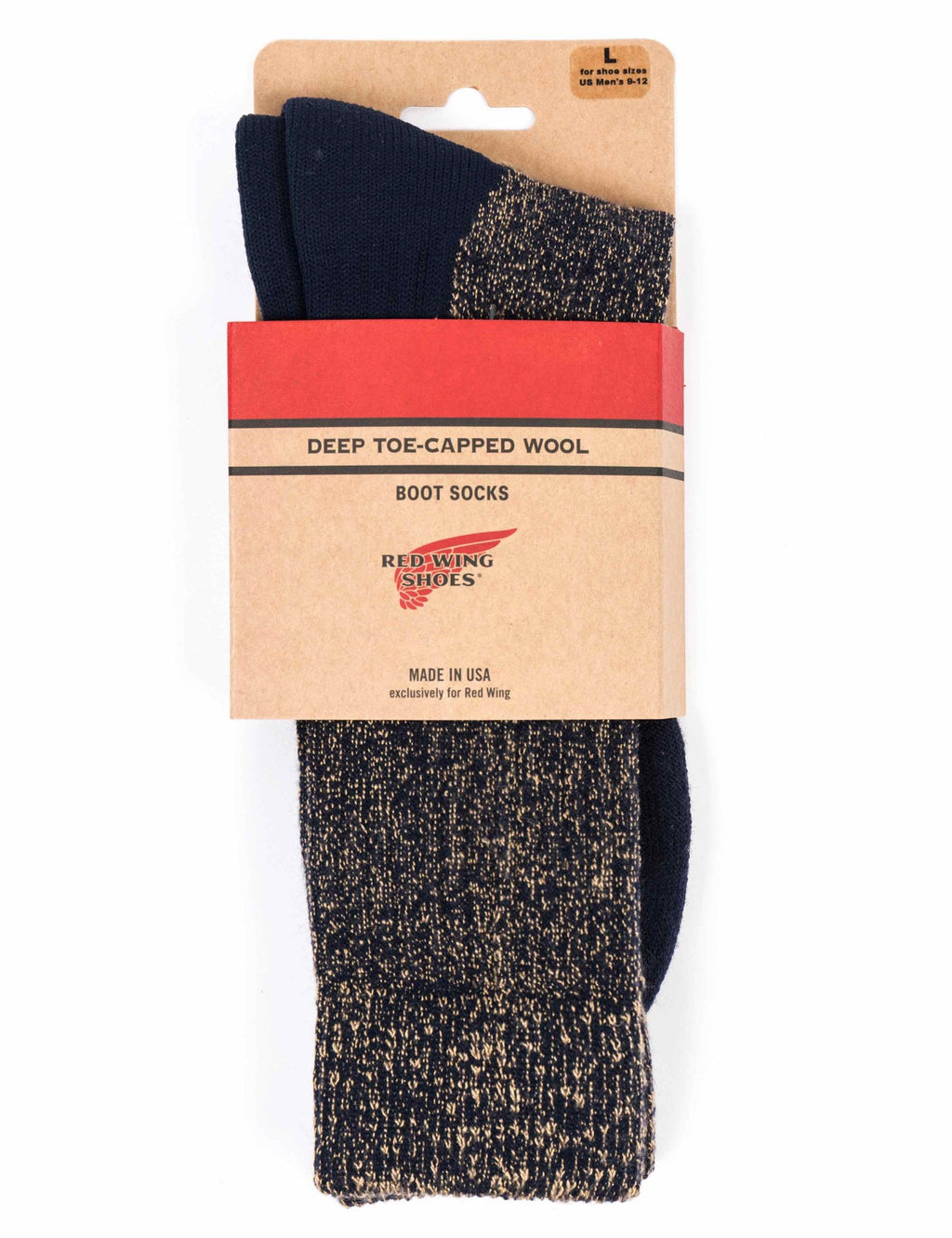 97641 Deep Toe Capped Wool Sock - Navy