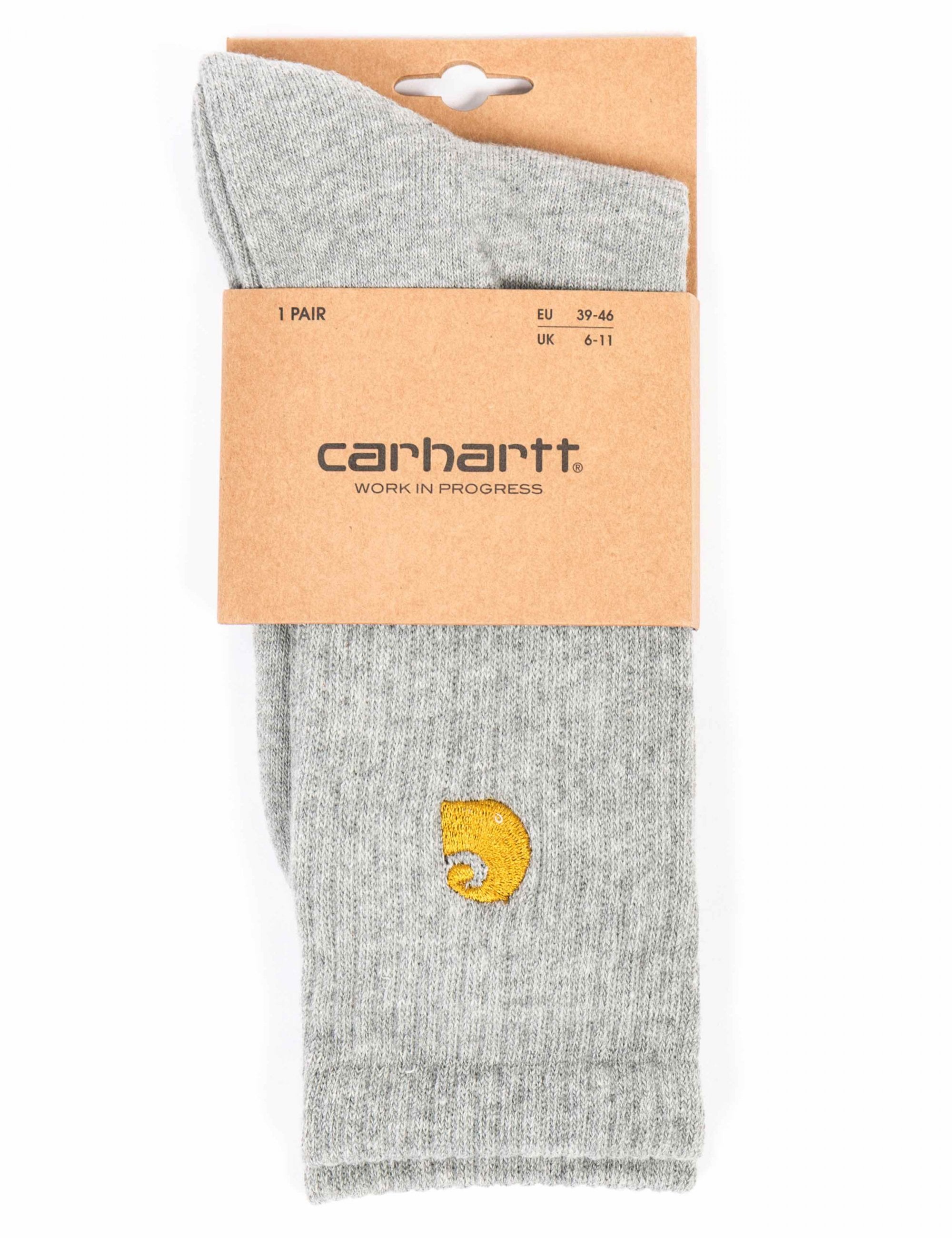 Chase Socks - Grey Heather/Gold