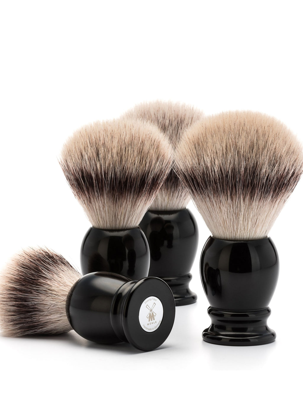 31K256 Classic Medium Silvertip Fibre Shaving Brush - Black