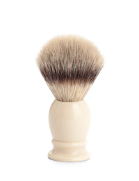 31K257 Classic Medium Silvertip Fibre Shaving Brush - Ivory