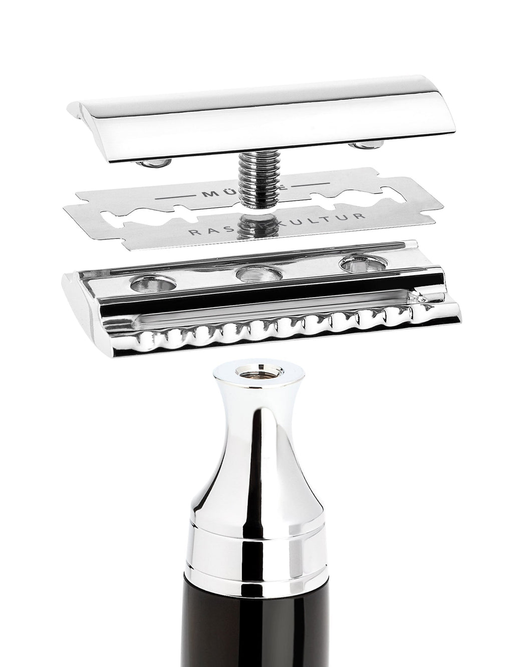R89 Traditional Safety Razor (Closed Comb) - Chrome