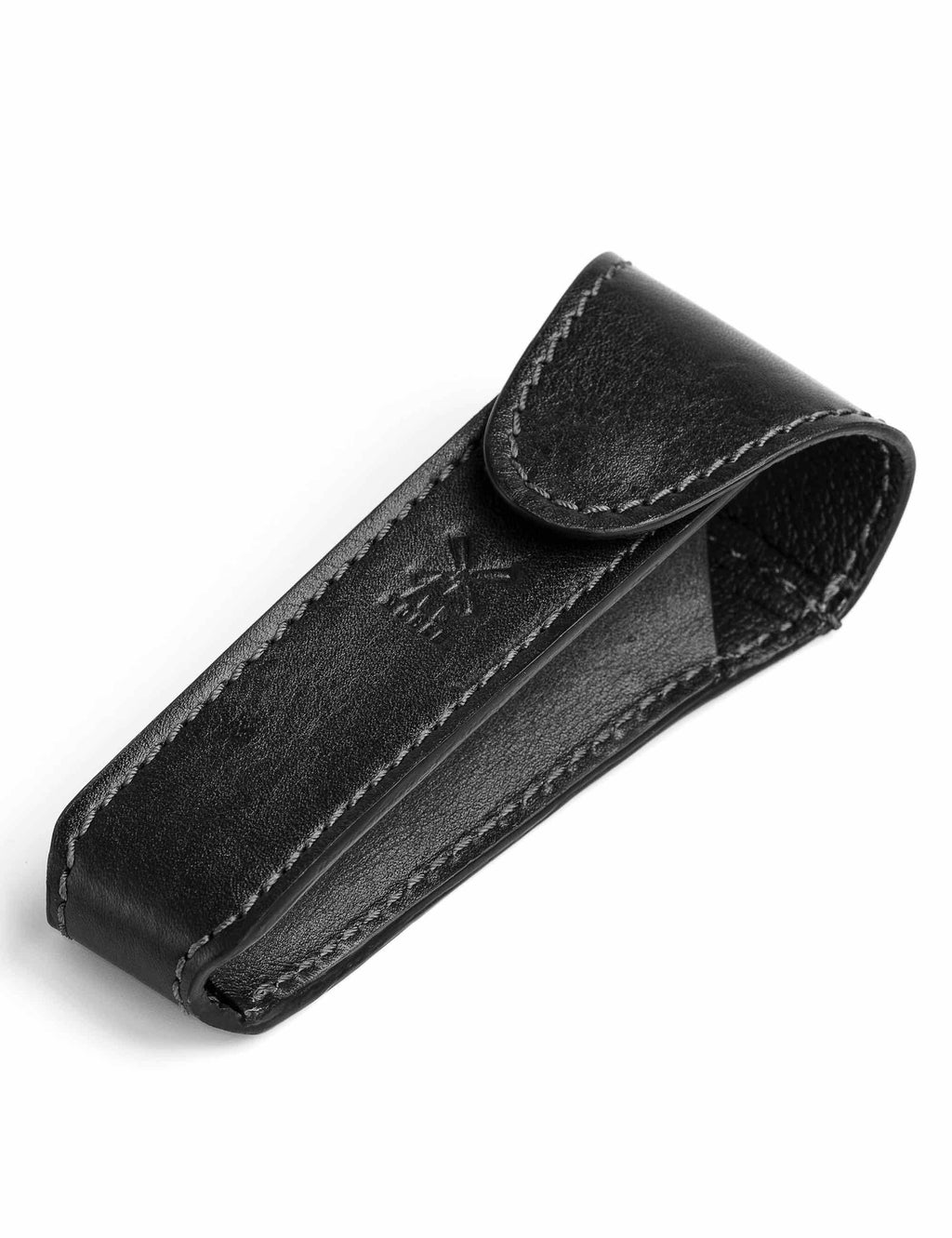 RT6 Leather Safety Razor Travel Pouch - Black