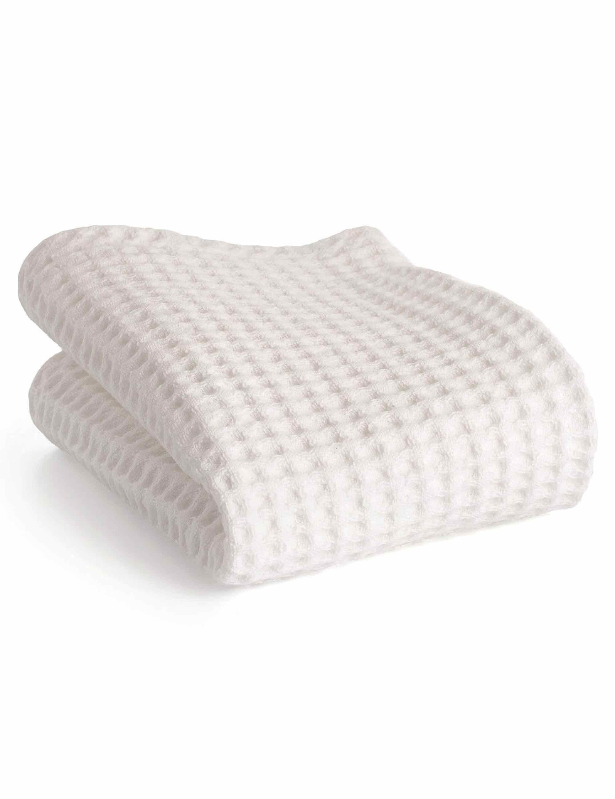 Muhle T1 Waffle Pique Shaving Towels (2 pk) - White