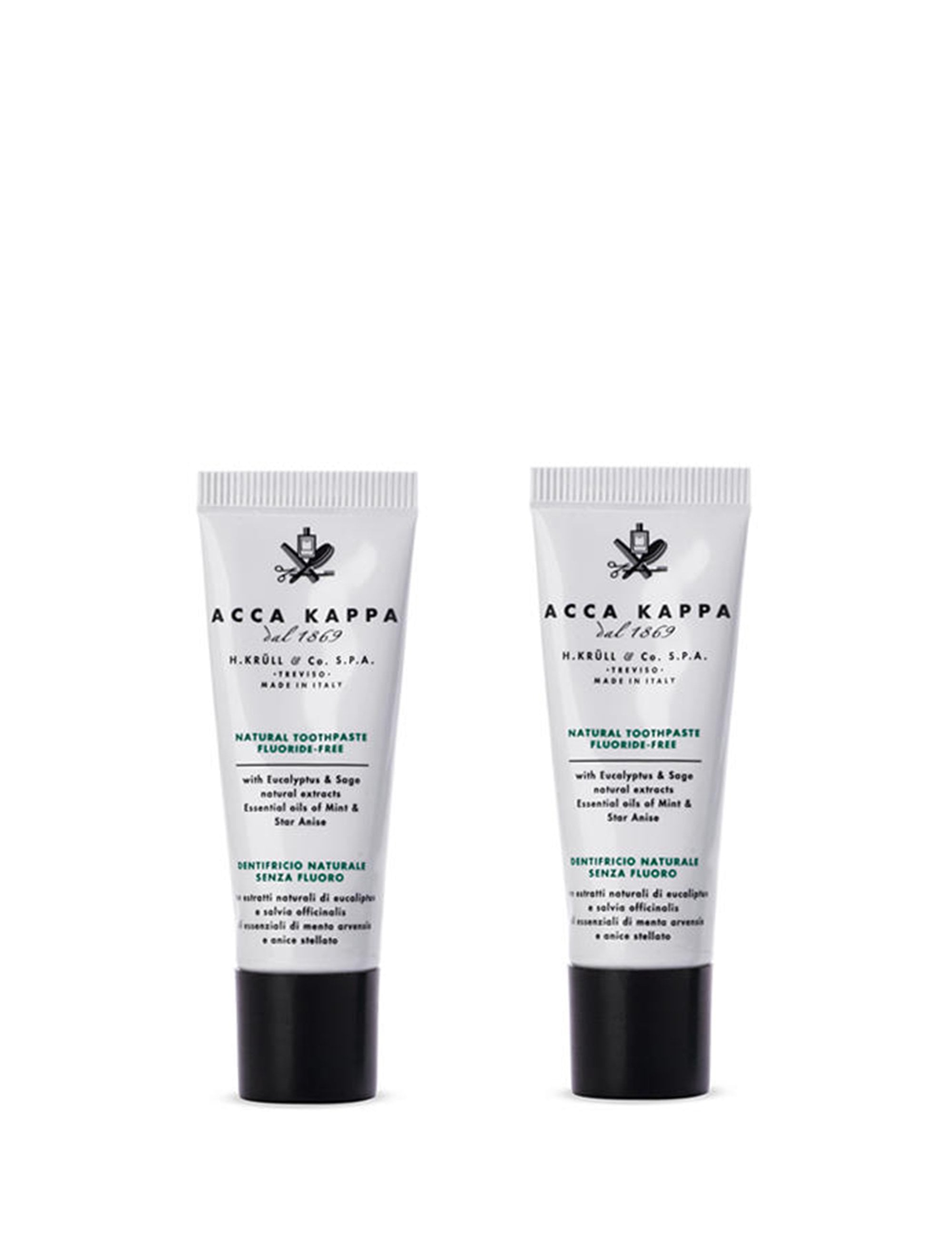 Toothpaste Travel Sized - Natural Fluoride Free (12.5ml x2)