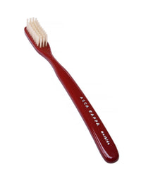Vintage Toothbrush (Pure White Bristle) - Red