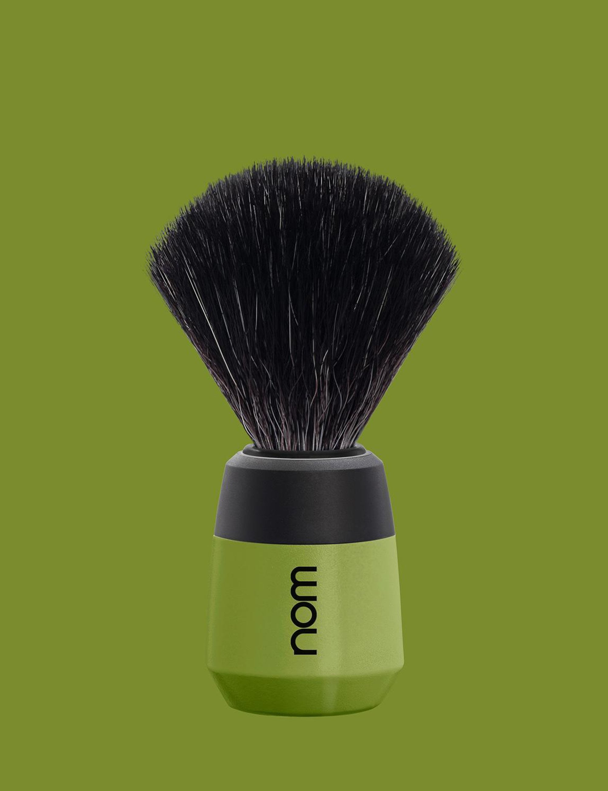 Max Black Vegan Shaving Brush - Olive