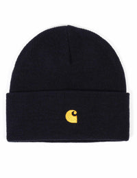 Chase Beanie Hat - Dark Navy/Gold