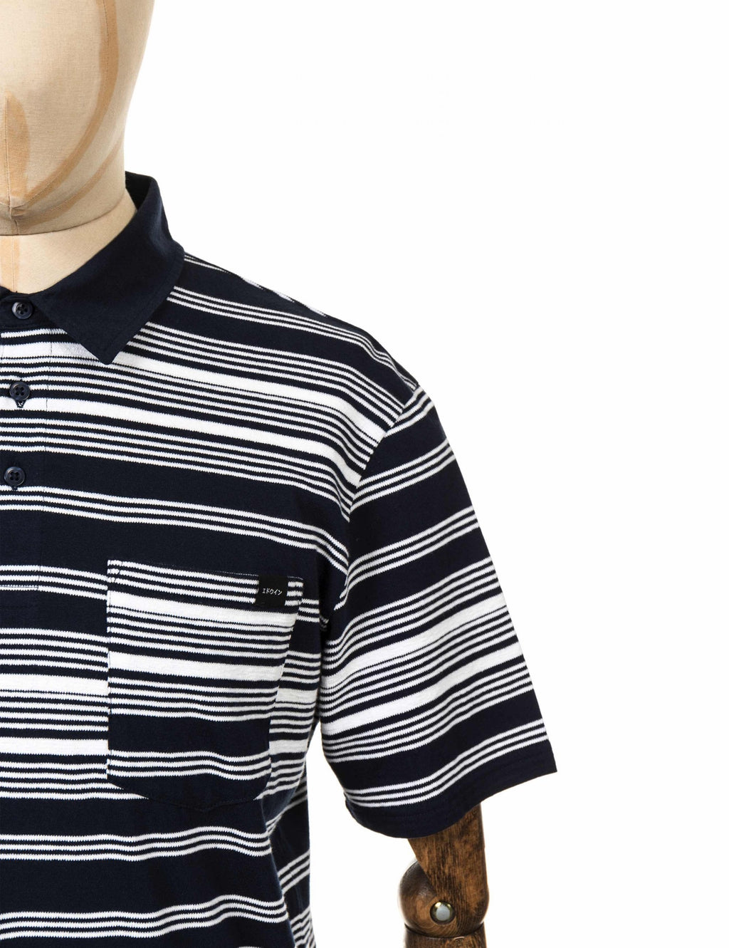 Royal Stripe Polo Shirt - Navy