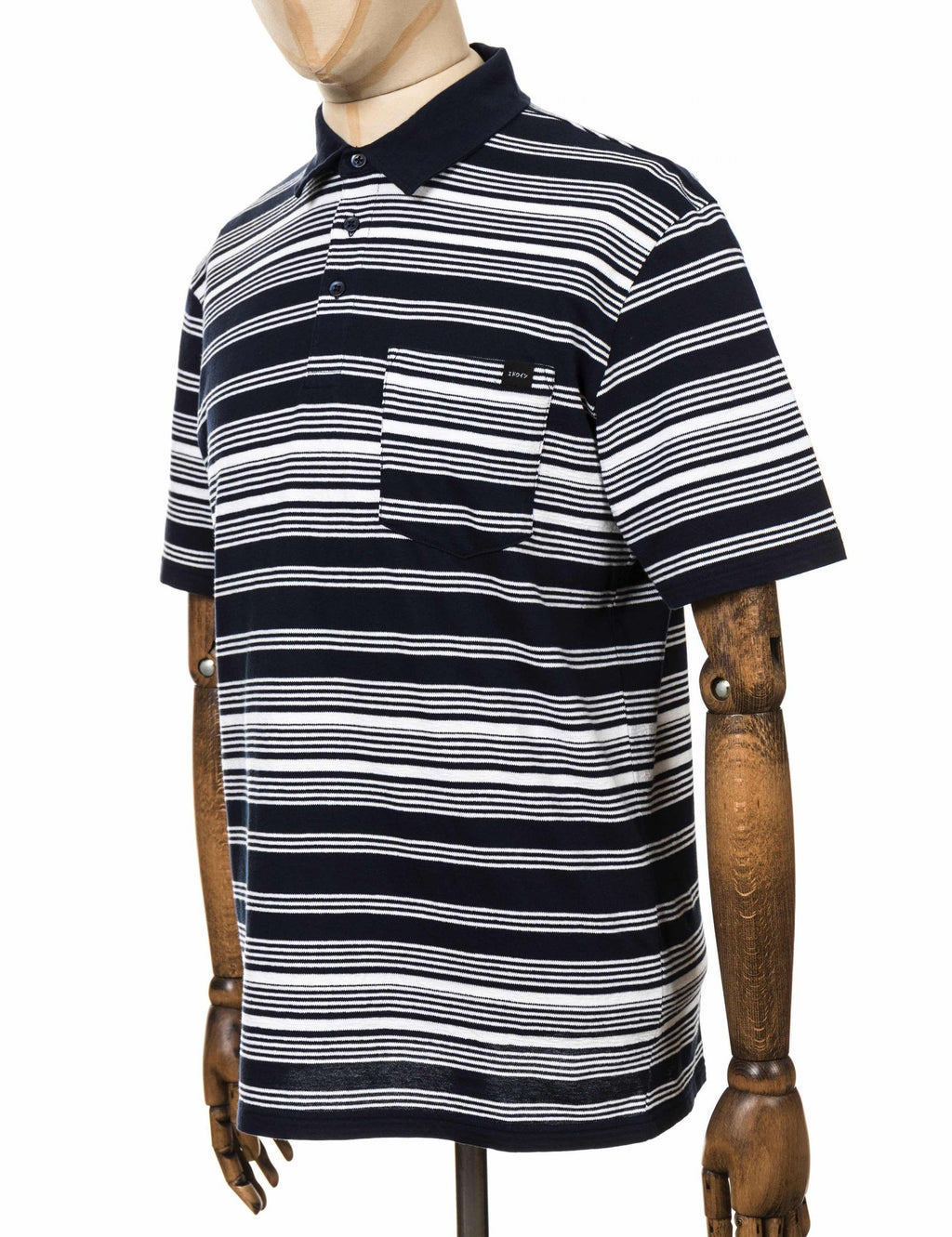 Royal Stripe Polo Shirt - Navy