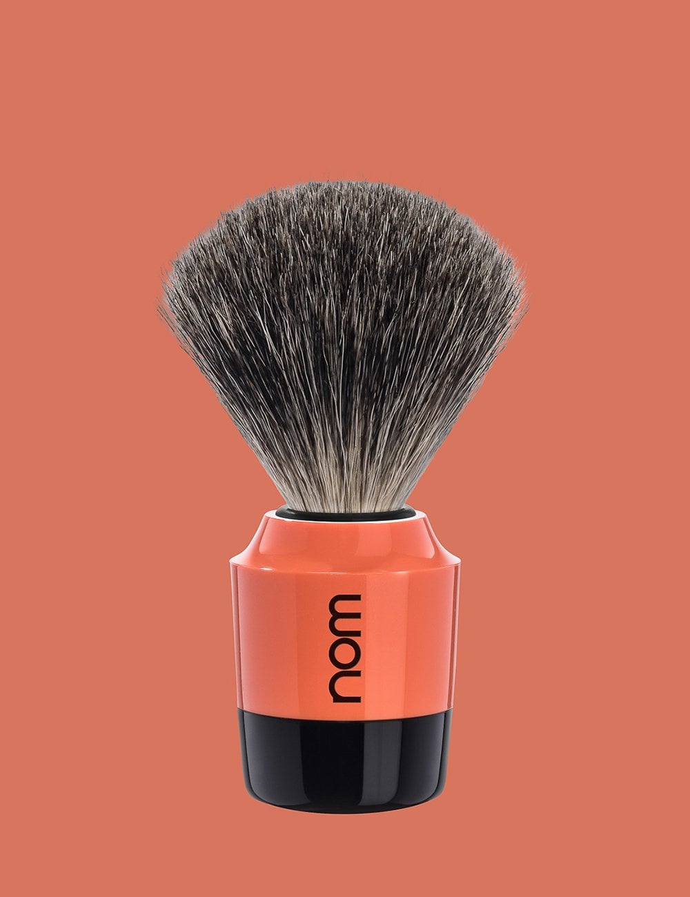 Marten Pure Badger Shaving Brush - Coral/Black