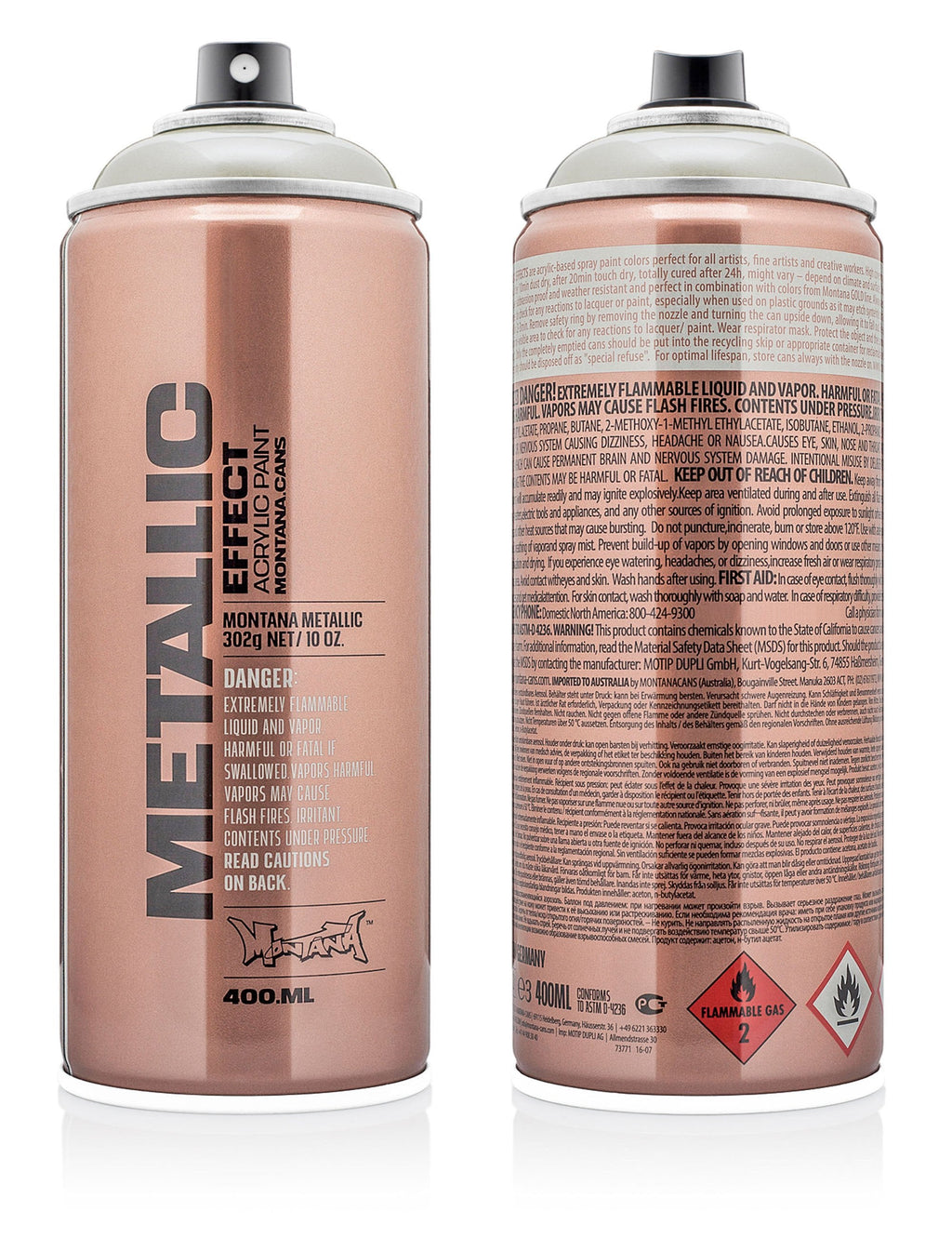 Metallic Effect Spray Paint 400ml - Titanium EMC1010