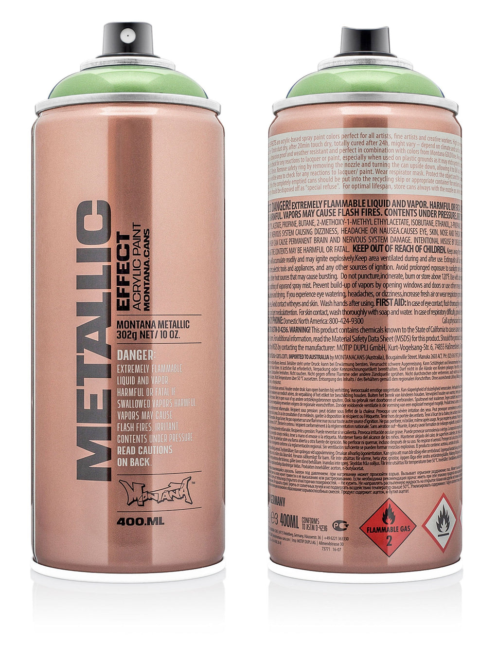 Metallic Effect Spray Paint 400ml - Avocado Green EMC6040