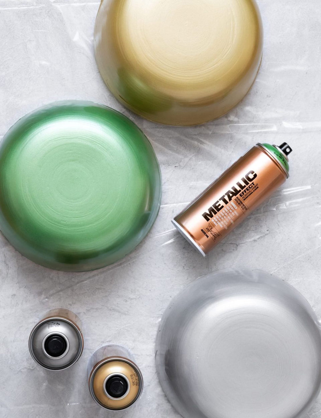 Metallic Effect Spray Paint 400ml - Avocado Green EMC6040