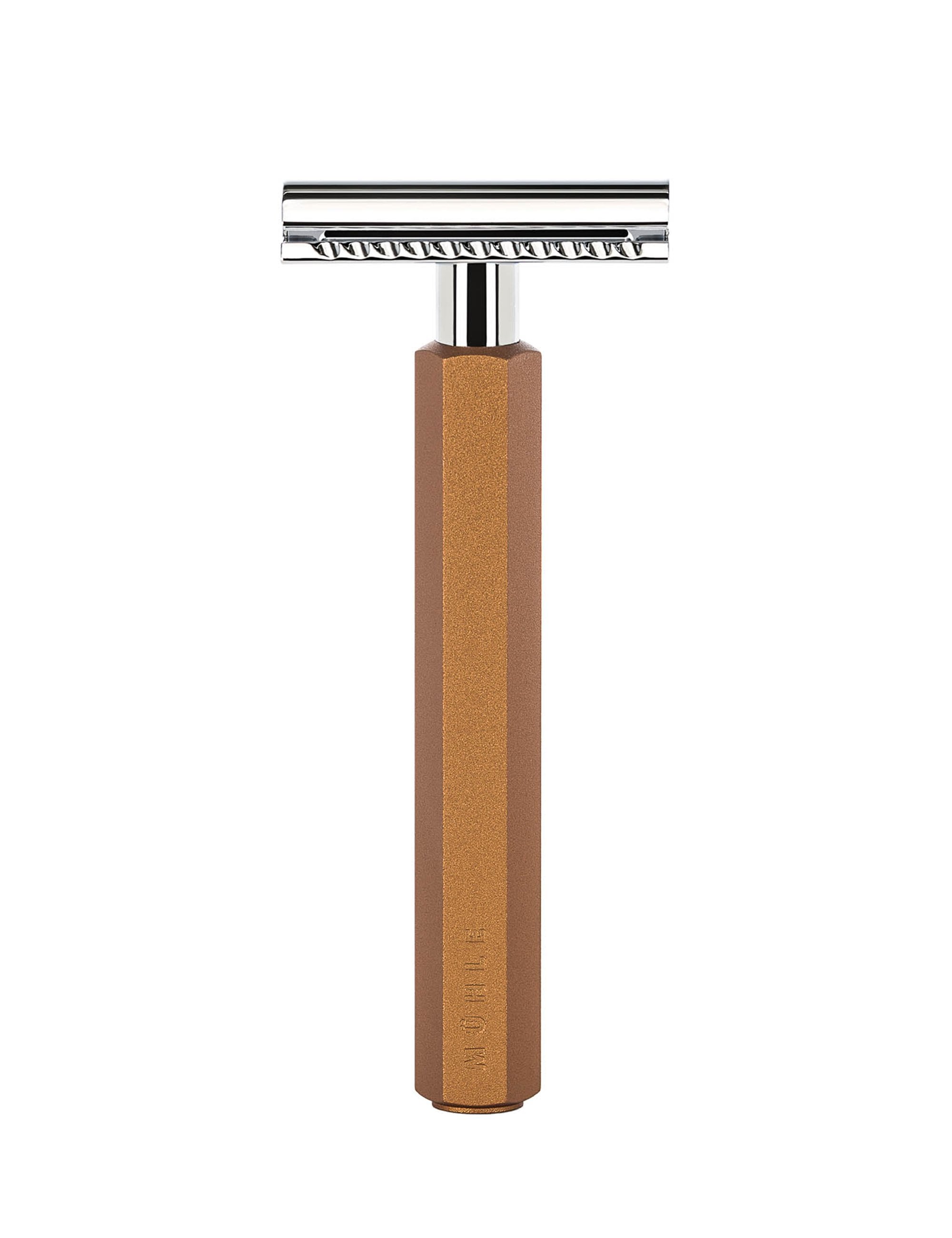 Muhle HEXAGON Silvertip Fibre 3-Piece Shaving Set - Bronze