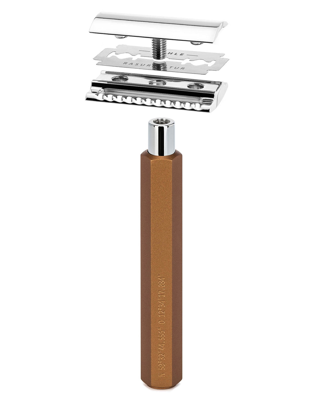 HEXAGON Silvertip Fibre 3-Piece Shaving Set - Bronze