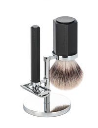 HEXAGON Silvertip Fibre 3-Piece Shaving Set - Graphite