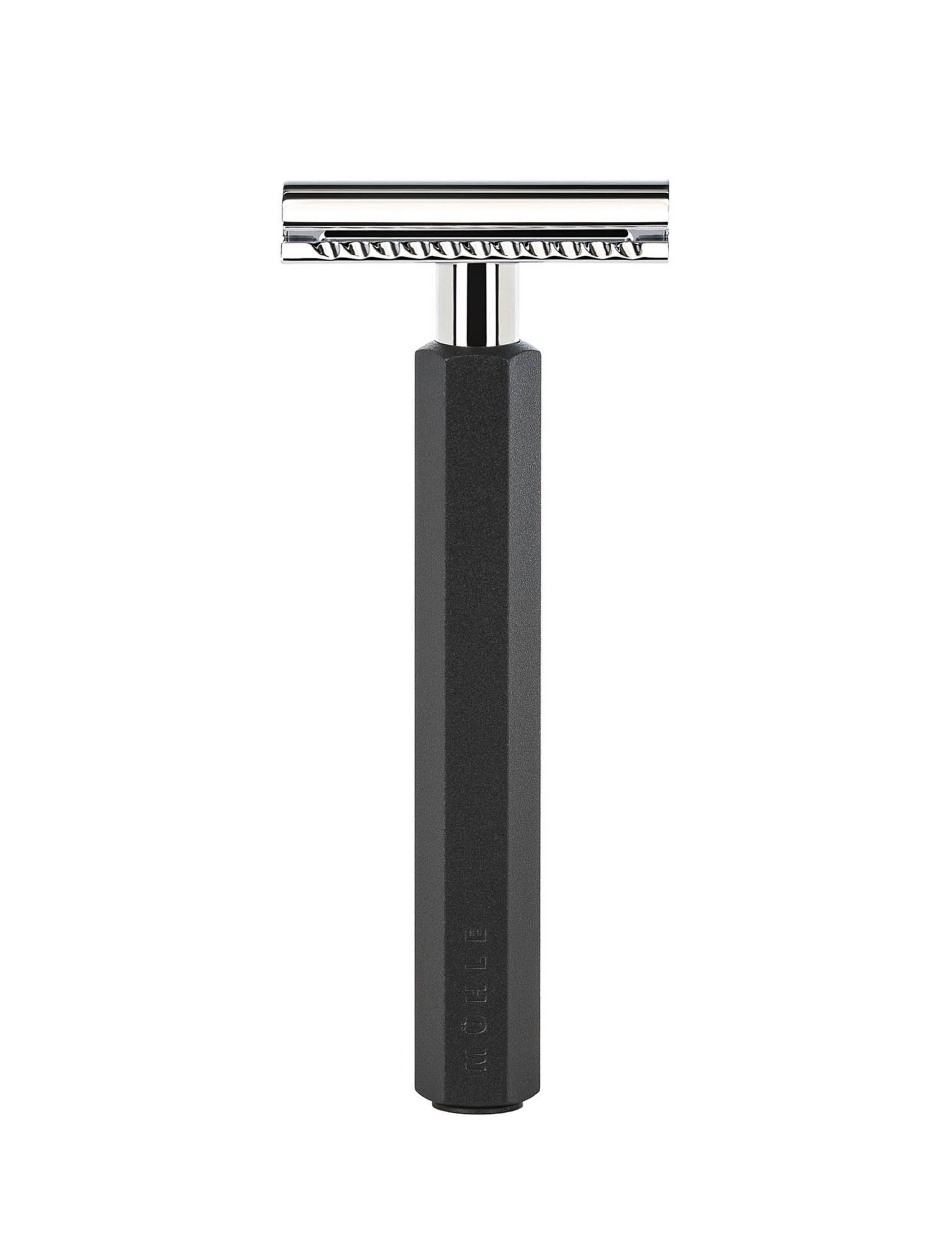 Muhle HEXAGON Silvertip Fibre 3-Piece Shaving Set - Graphite