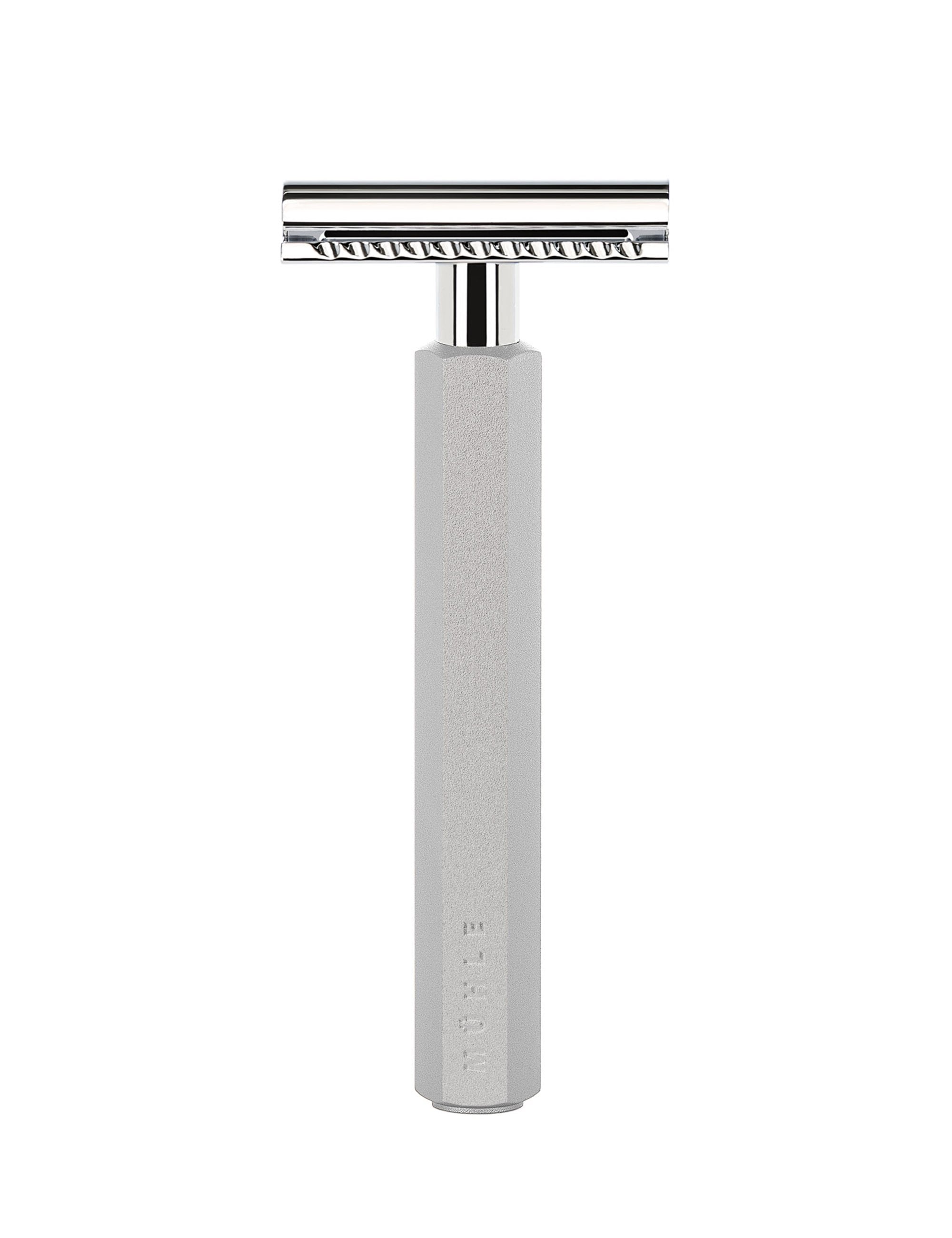 Muhle HEXAGON Silvertip Fibre 3-Piece Shaving Set - Pure