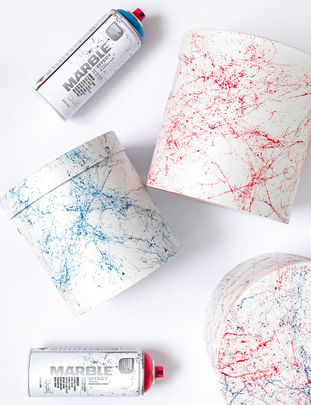 Marble Effect Spray Paint 400ml - Red EM3000
