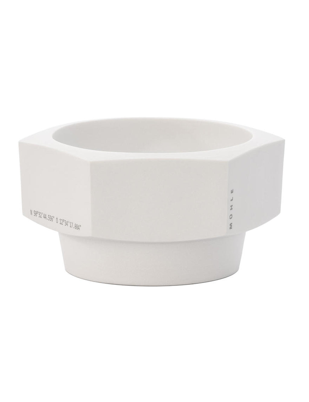 HEXAGON Porcelain Shaving Bowl - White