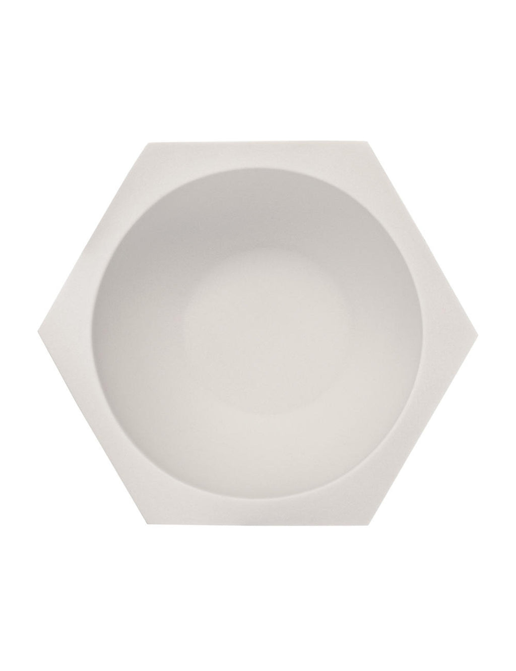 HEXAGON Porcelain Shaving Bowl - White