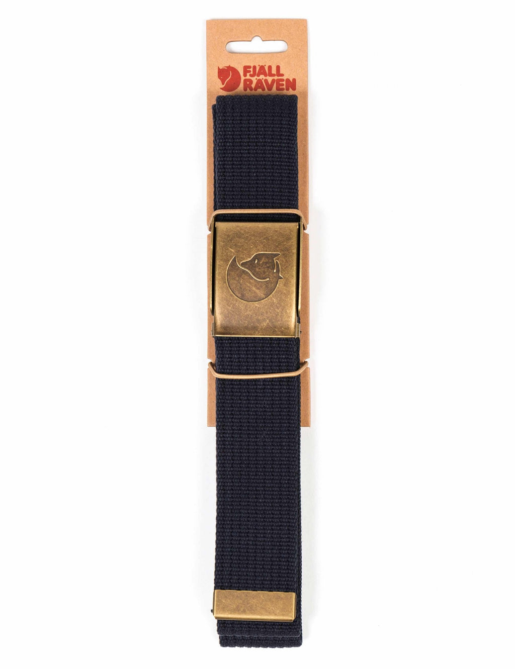 Canvas Brass Belt - Dark Navy