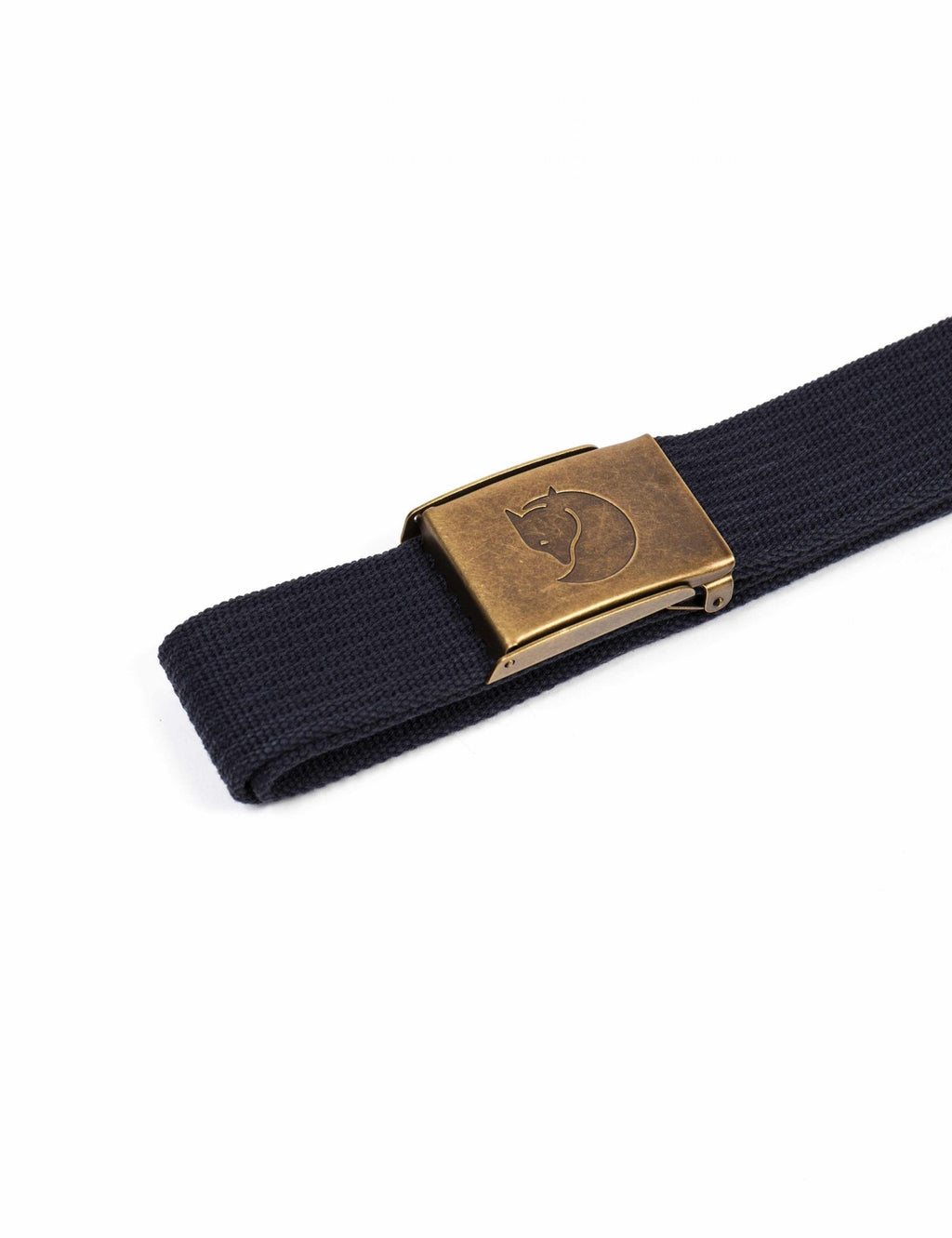 Canvas Brass Belt - Dark Navy