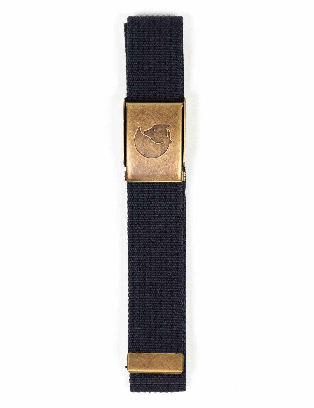 Canvas Brass Belt - Dark Navy