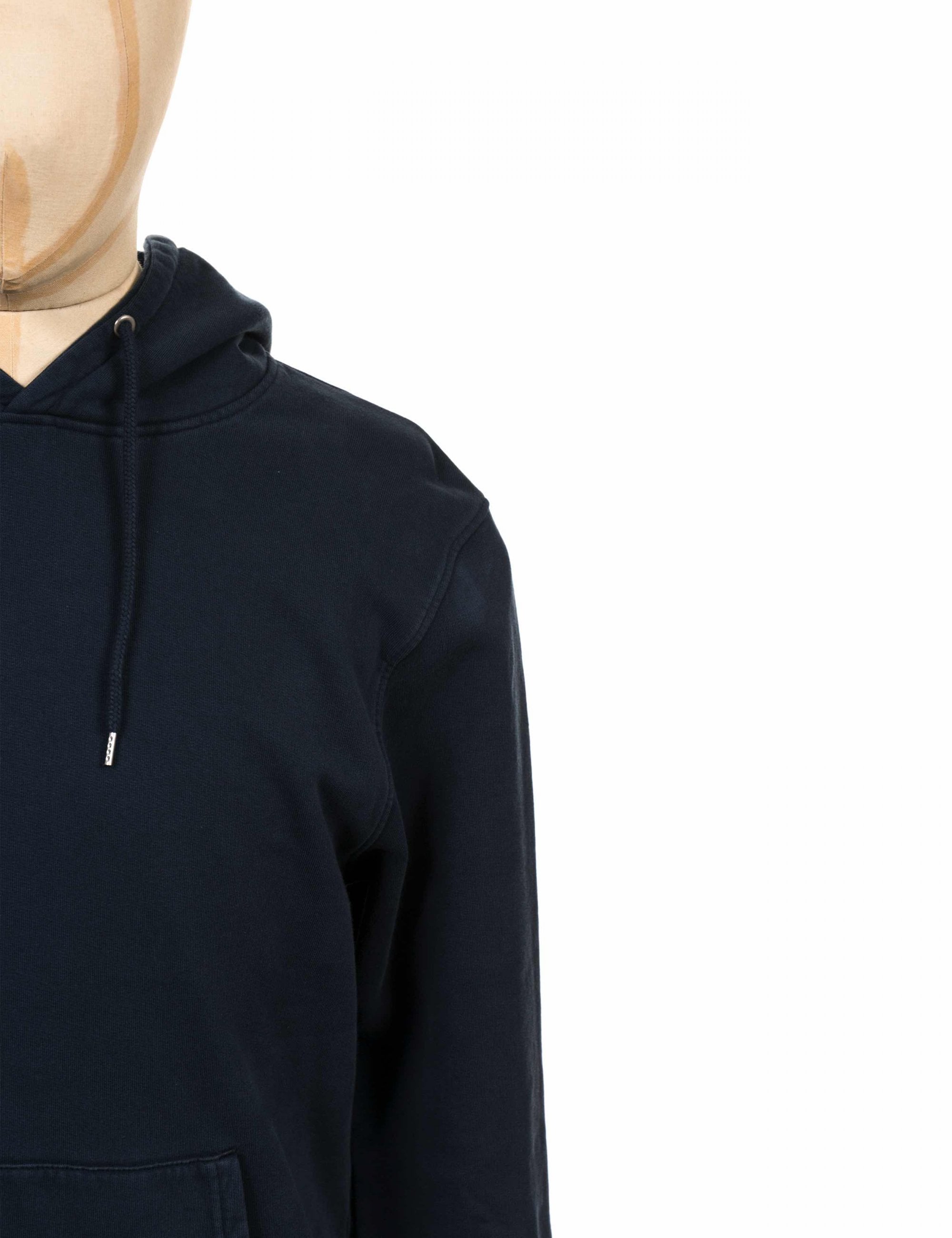 Organic Hooded Sweat - Navy Blue