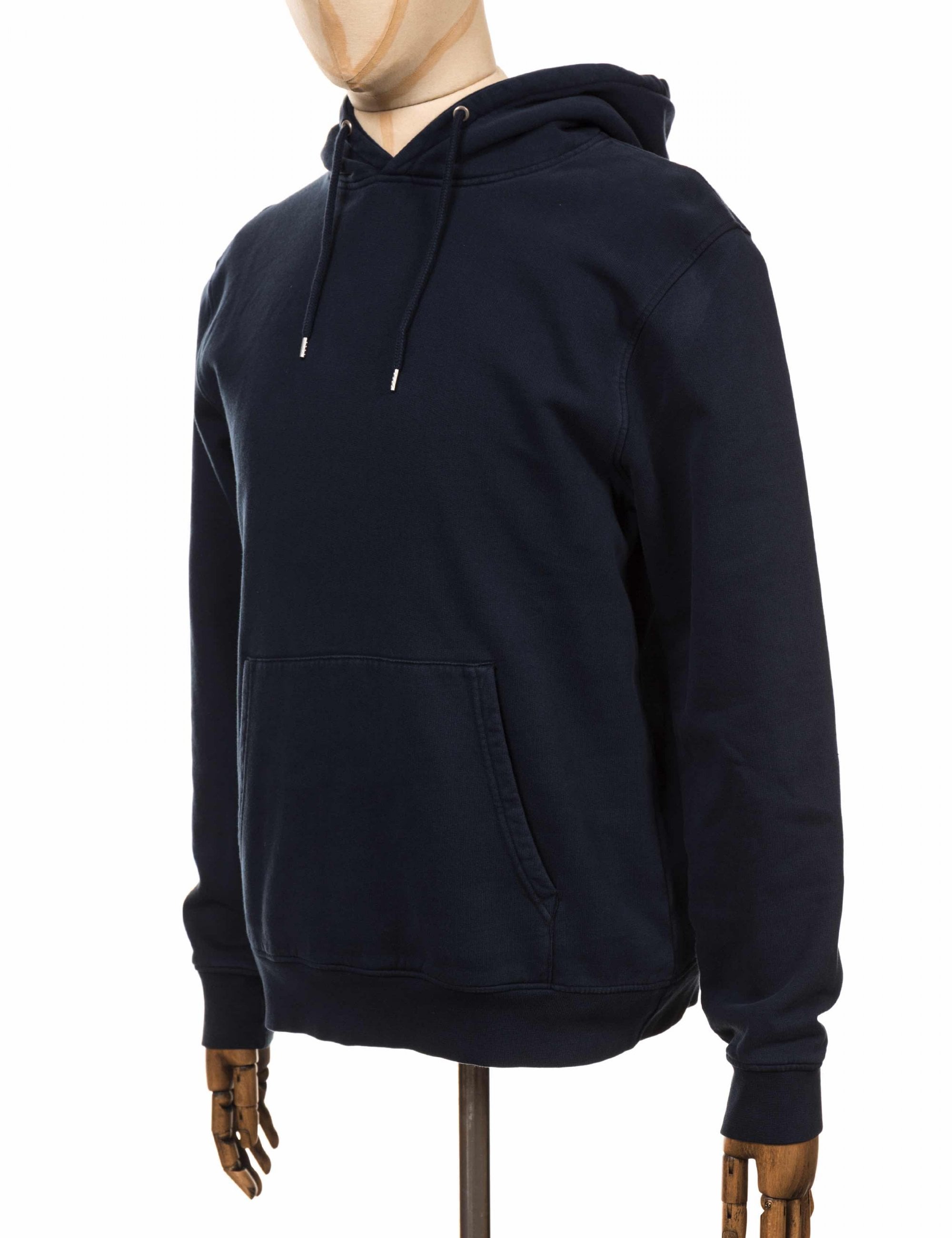 Organic Hooded Sweat - Navy Blue
