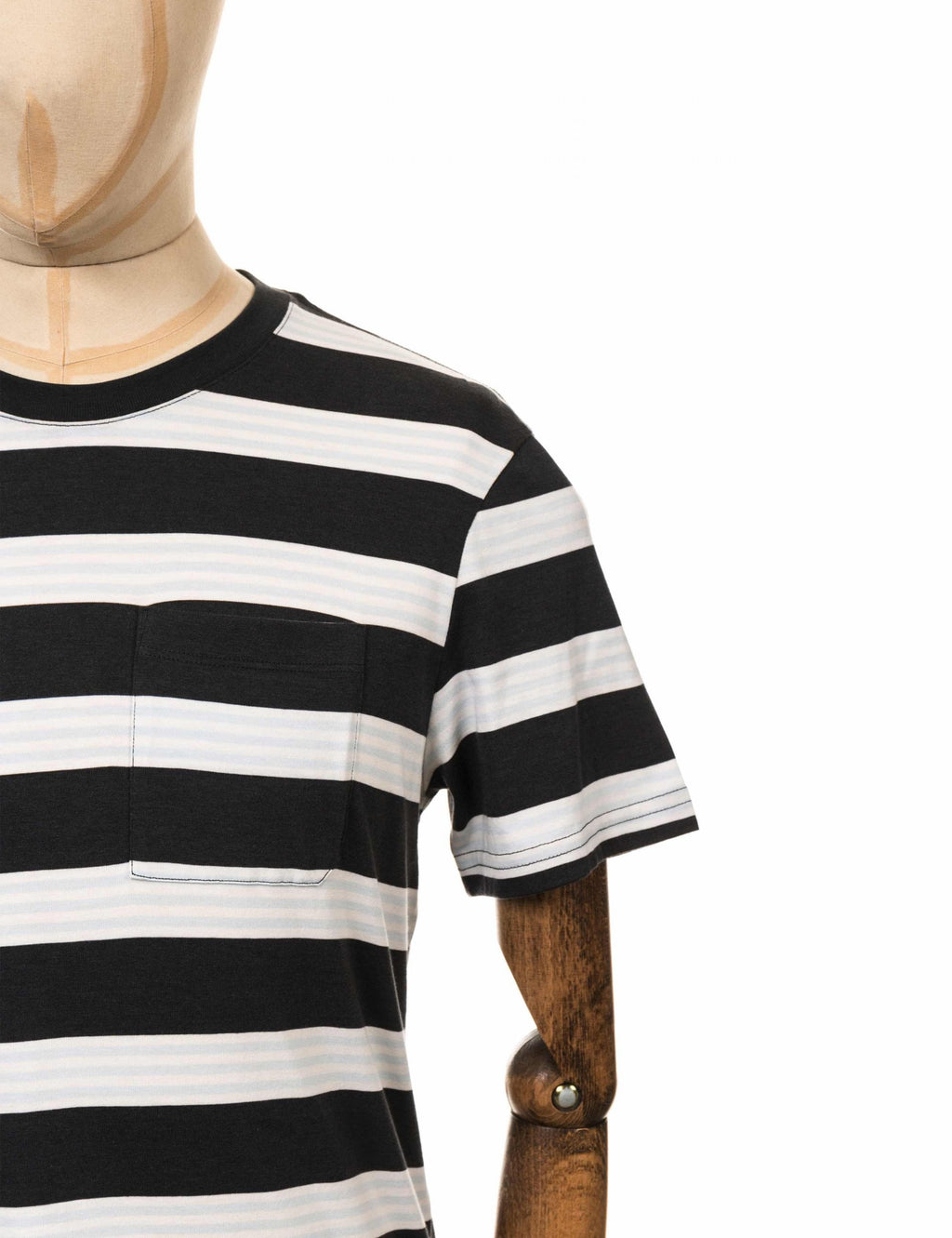 Binder Stripe T-Shirt - Black Fade