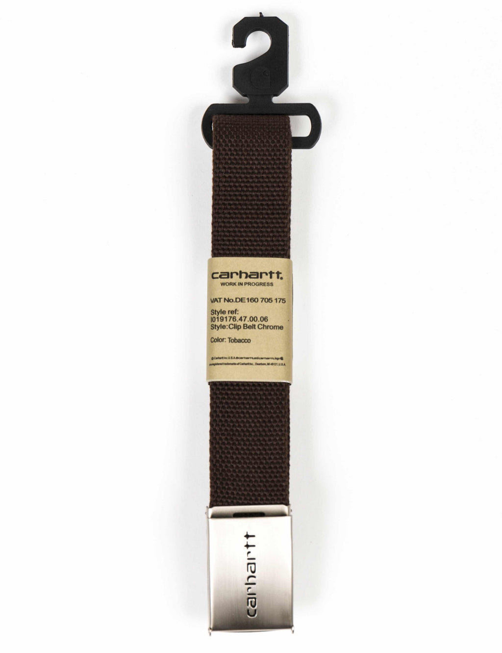 Clip Belt Chrome - Tobacco