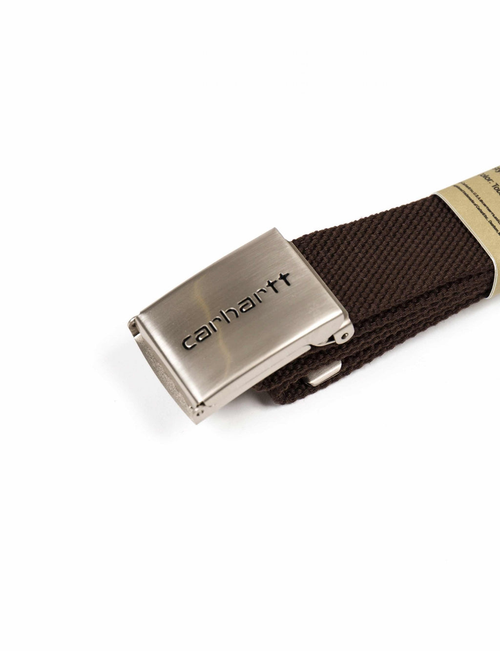 Clip Belt Chrome - Tobacco