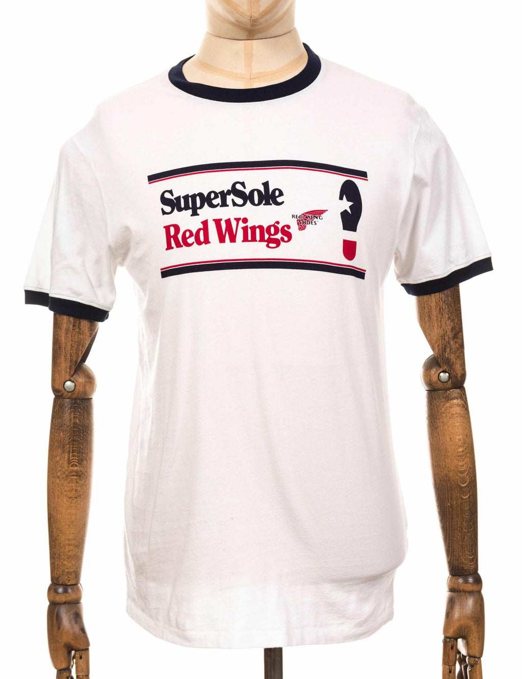 95079 Supersole Ringer T-Shirt - White/Blue