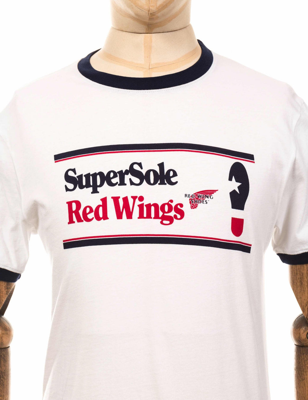 95079 Supersole Ringer T-Shirt - White/Blue