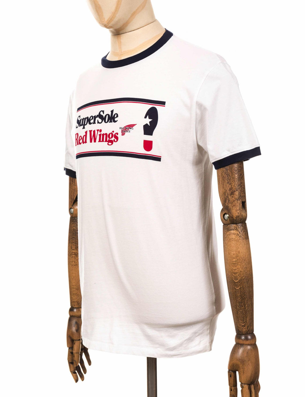 95079 Supersole Ringer T-Shirt - White/Blue