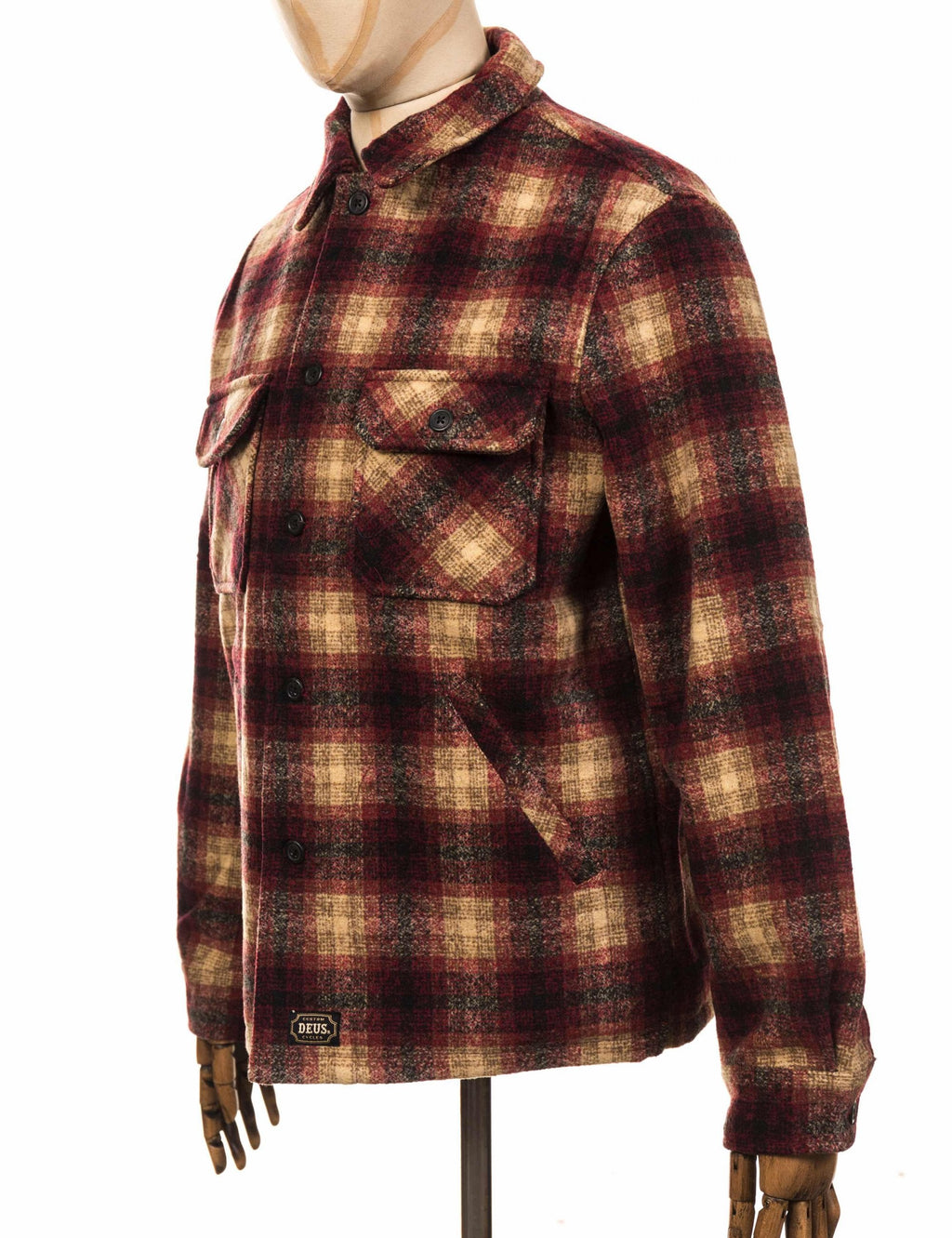 The Piston Wool Shirt - Red