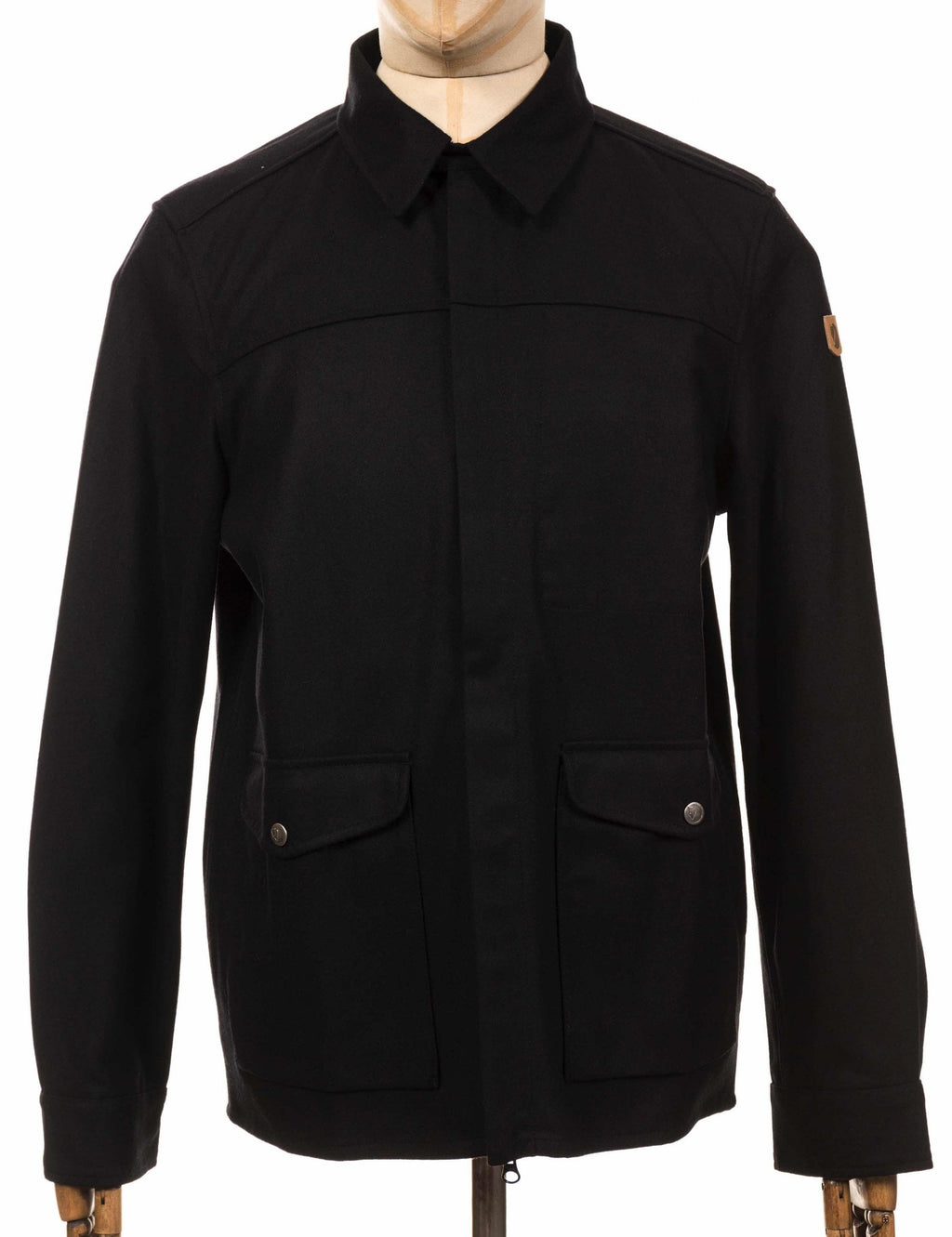 Greenland Re-Wool Shirt Jacket - Black