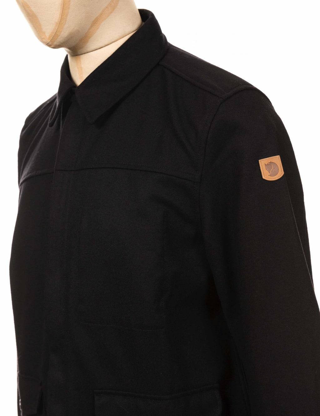 Greenland Re-Wool Shirt Jacket - Black