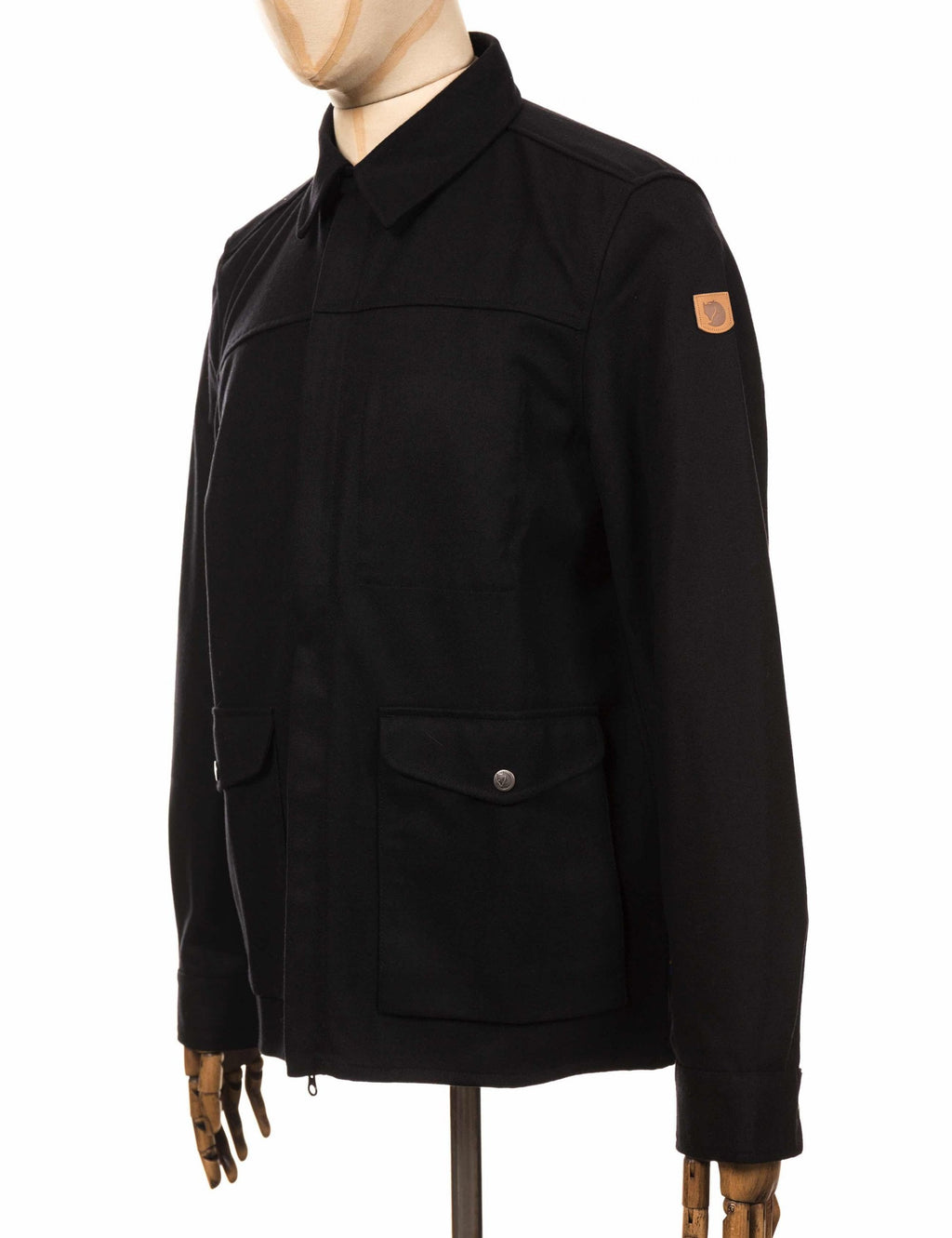 Greenland Re-Wool Shirt Jacket - Black