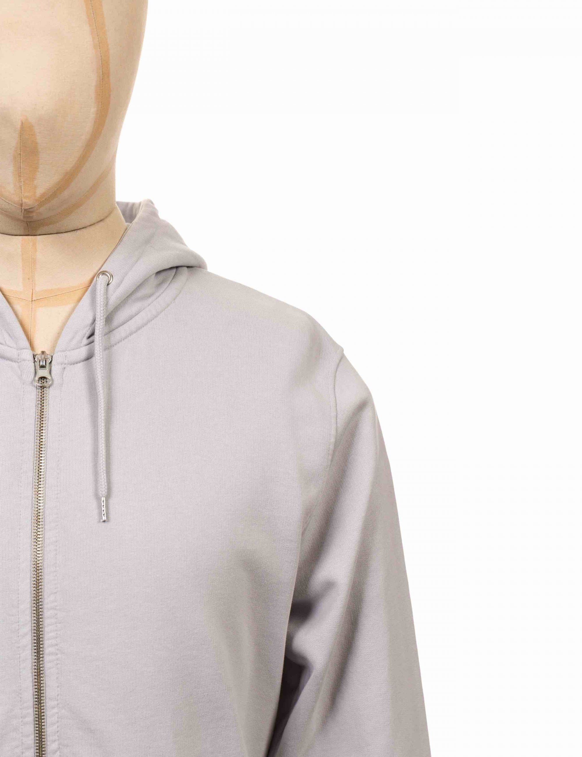 Organic Hooded Jacket - Limestone Grey