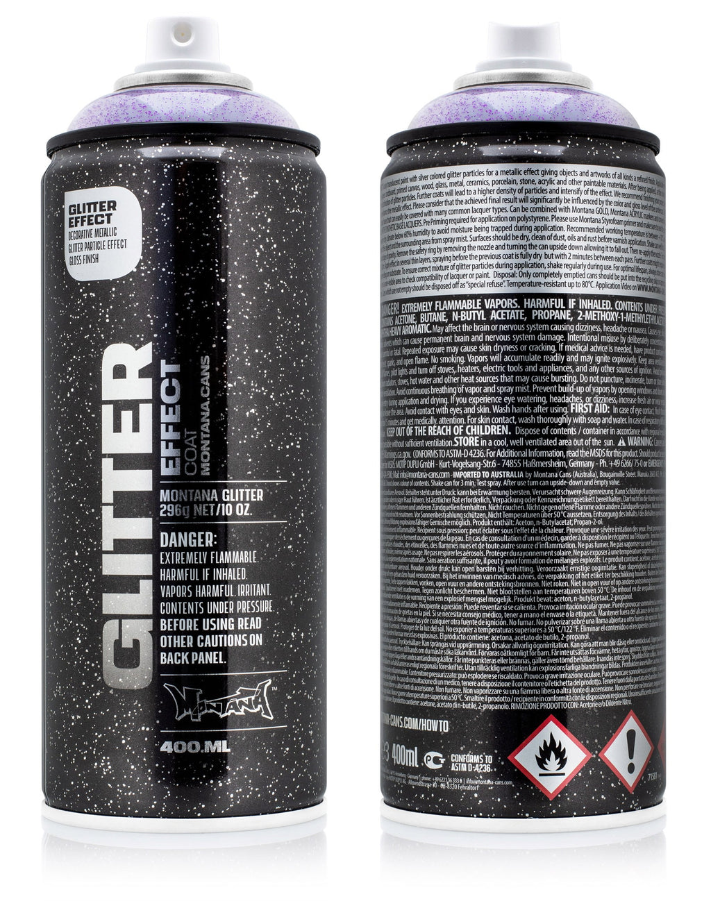 Glitter Effect Spray 400ml - Amethyst