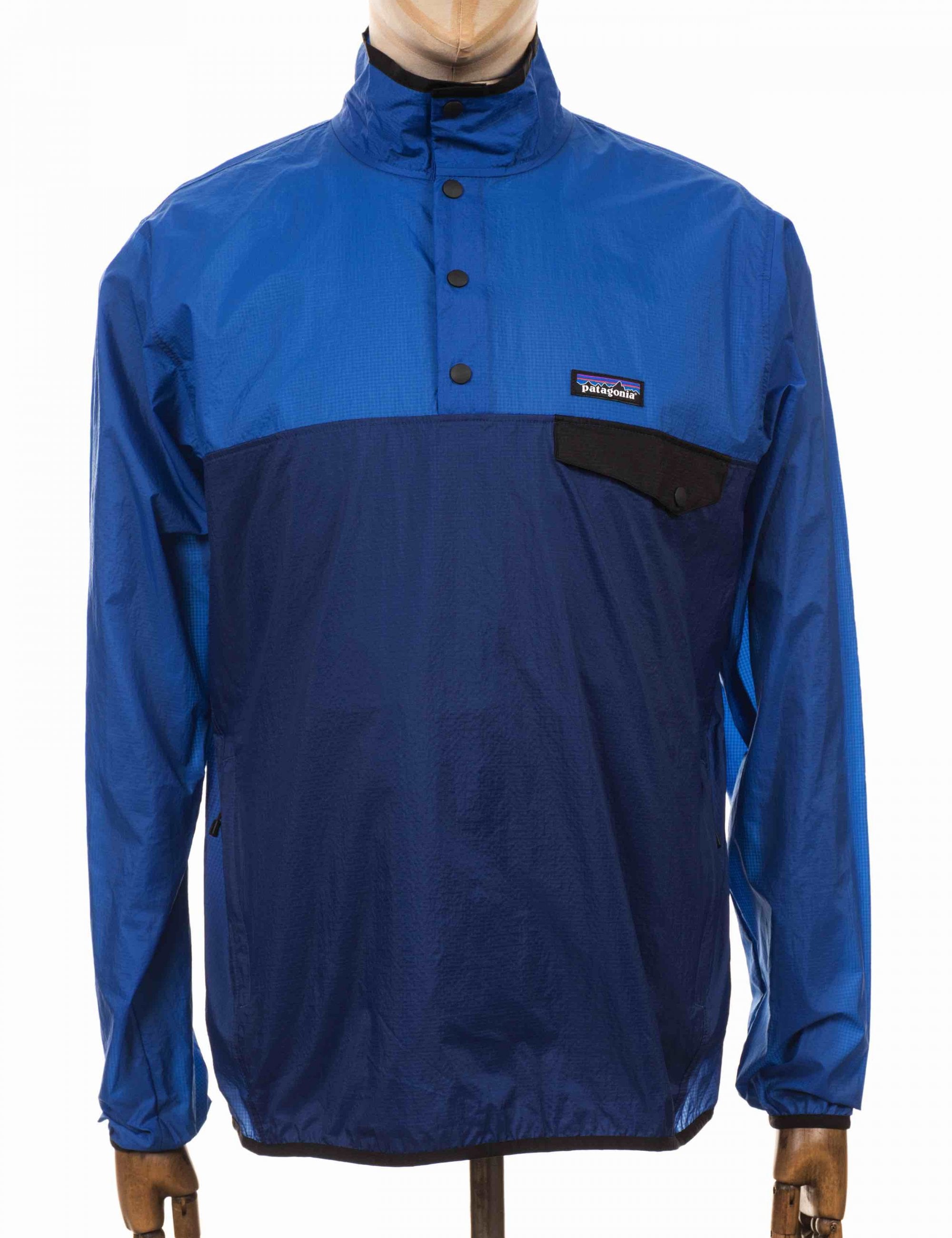 Patagonia Houdini Snap-T Pullover Top - Superior Blue - Clothing