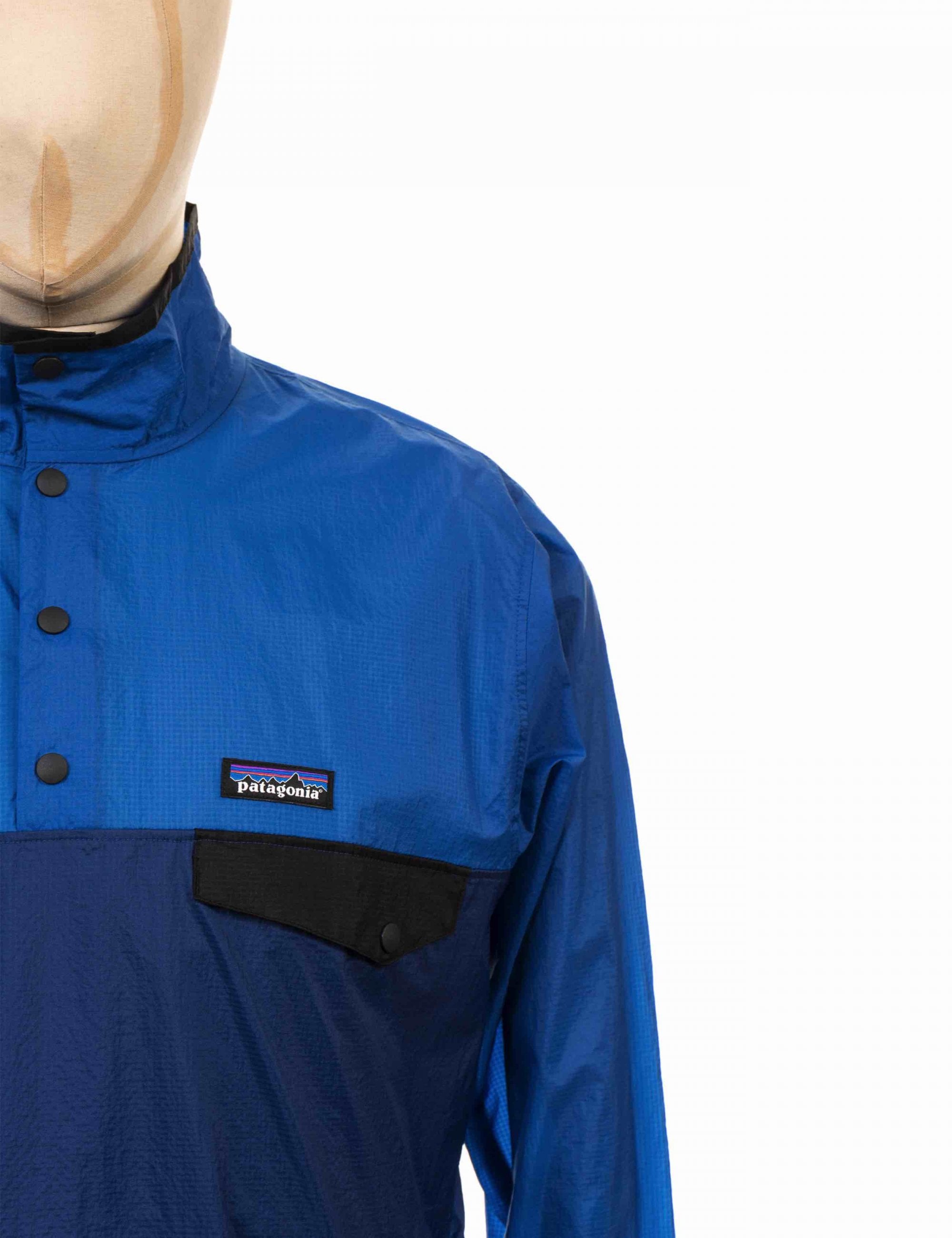 Patagonia Houdini Snap-T Pullover Top - Superior Blue - Clothing