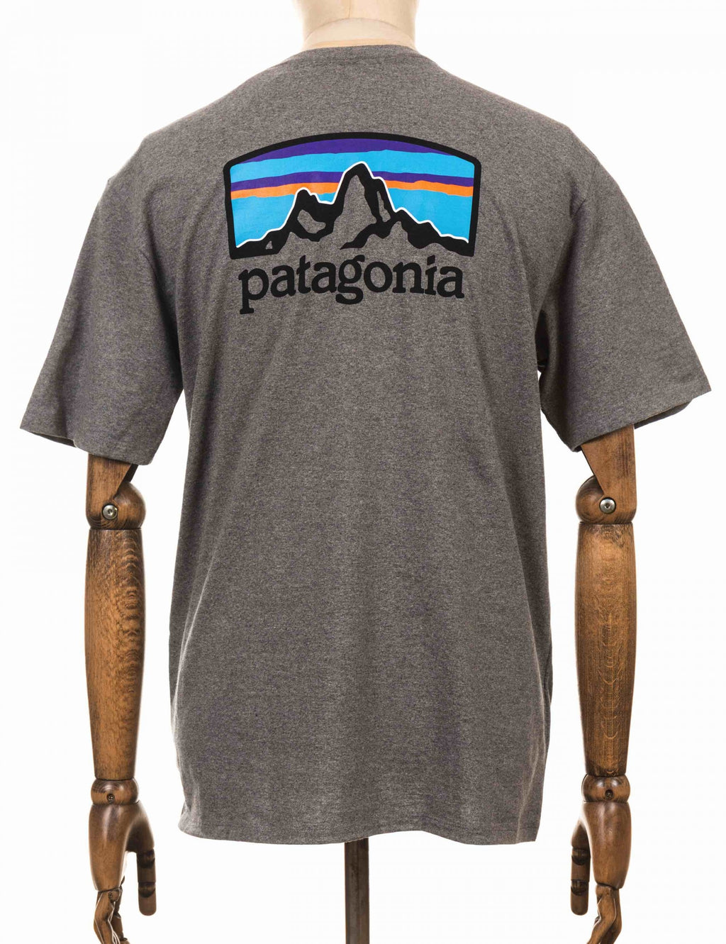 Men's T-shirt, heather gray, Patagonia graphic on back